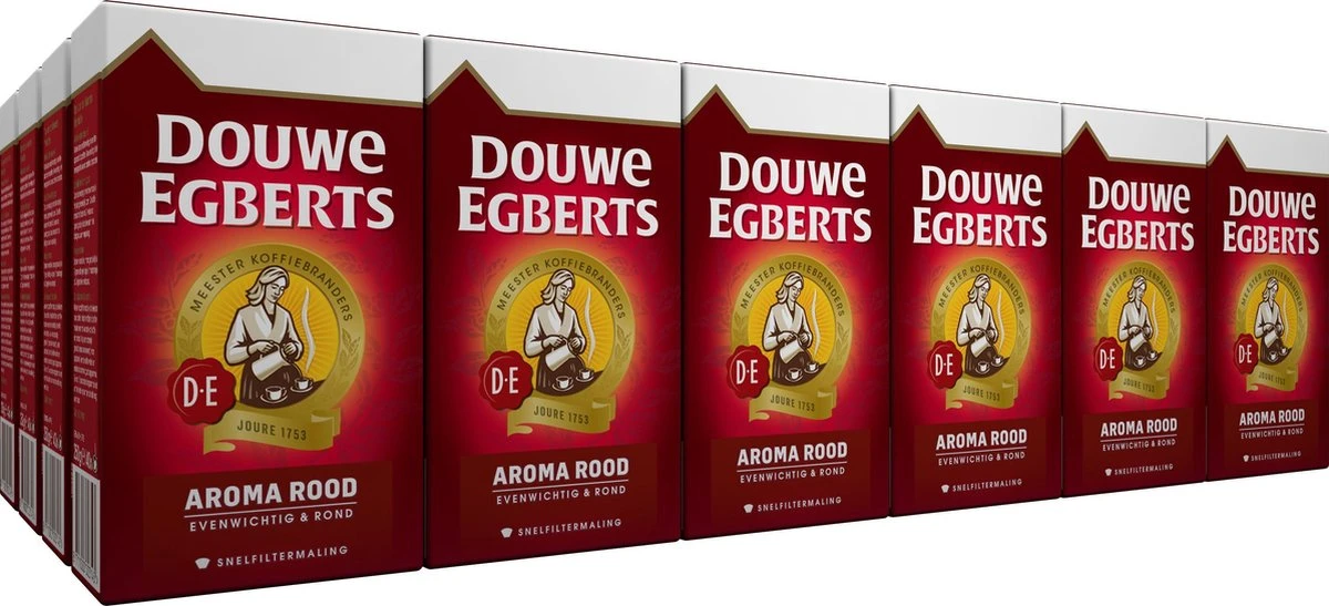 Douwe Egberts Aroma Rood Filterkoffie - 24 X 250 Gram 1 Douwe Egberts Aroma Rood Filterkoffie - 24 X 250 Gram