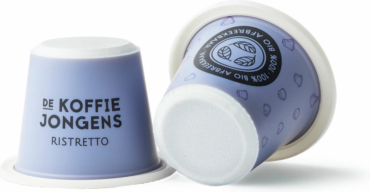 Biologisch Afbreekbare Koffiecups - Ristretto 60x - De Koffiejongens 2 Biologisch Afbreekbare Koffiecups - Ristretto 60x - De Koffiejongens - Afbeelding 2