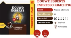 Douwe Egberts Espresso Krachtig Koffiecups - Intensiteit 10/12 - 10 X 20 Capsules 12 Douwe Egberts Espresso Krachtig Koffiecups - Intensiteit 10/12 - 10 X 20 Capsules -Koffie Korting Winkel 1200x654