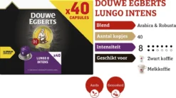Douwe Egberts Lungo Intens (8) - 5 X 40 Koffiecups 15 Douwe Egberts Lungo Intens (8) - 5 X 40 Koffiecups -Koffie Korting Winkel 1200x672 1