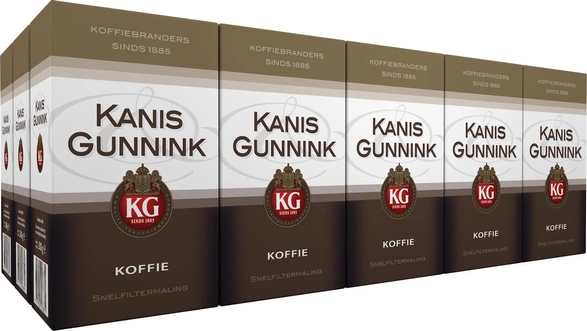 Kanis & Gunnink Filterkoffie - 6 X 500 Gram 1 Kanis & Gunnink Filterkoffie - 6 X 500 Gram