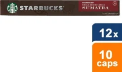 Starbucks By Nespresso Sumatra Espresso Dark Roast Capsules - 120 Koffiecups 10 Starbucks By Nespresso Sumatra Espresso Dark Roast Capsules - 120 Koffiecups -Koffie Korting Winkel 1200x714