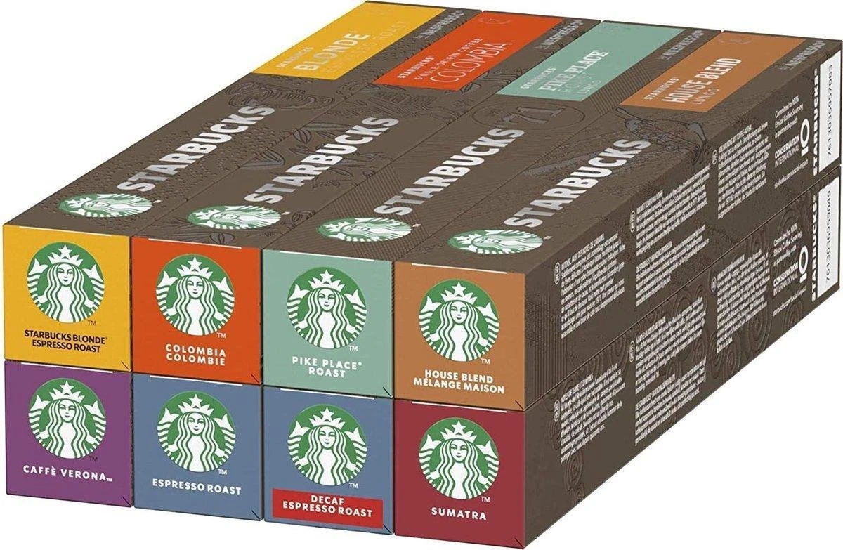 Starbucks® Nespresso Cups® Balanced Pack - 8 X 10 Stuks 2 Starbucks® Nespresso Cups® Balanced Pack - 8 X 10 Stuks - Afbeelding 2
