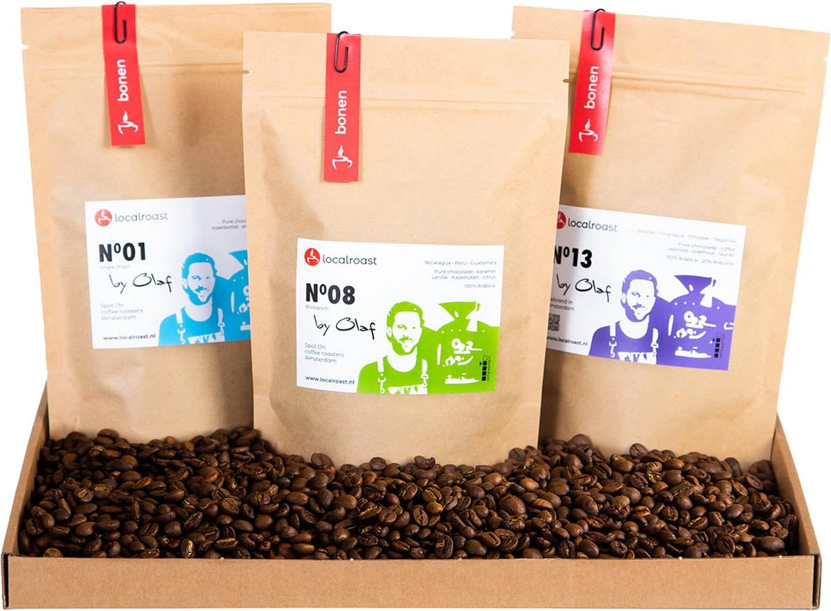 Localroast Koffie Proefpakket | Cadeaupakket | Vers Gebrand | Gemalen| Top Selectie| 3 X 200g | Direct Van Lokale Microbranderij 1 Localroast Koffie Proefpakket | Cadeaupakket | Vers Gebrand | Gemalen| Top Selectie| 3 X 200g | Direct Van Lokale Microbranderij