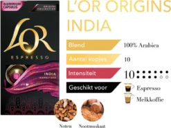 L'OR Espresso Origins India (10) - 10 X 10 Koffiecups 10 L'OR Espresso Origins India (10) - 10 X 10 Koffiecups -Koffie Korting Winkel 1200x902