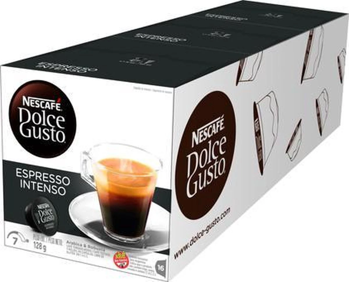 Nescafé Dolce Gusto Espresso Intenso Cups - 3 X 16 Stuks 5 Nescafé Dolce Gusto Espresso Intenso Cups - 3 X 16 Stuks - Afbeelding 5