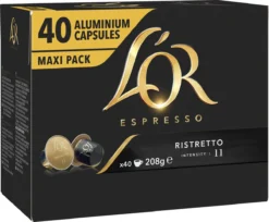 L'OR Espresso Ristretto Koffiecups - Intensiteit 11/12 - 4 X 40 Capsules 21 L'OR Espresso Ristretto Koffiecups - Intensiteit 11/12 - 4 X 40 Capsules -Koffie Korting Winkel 1200x989 1