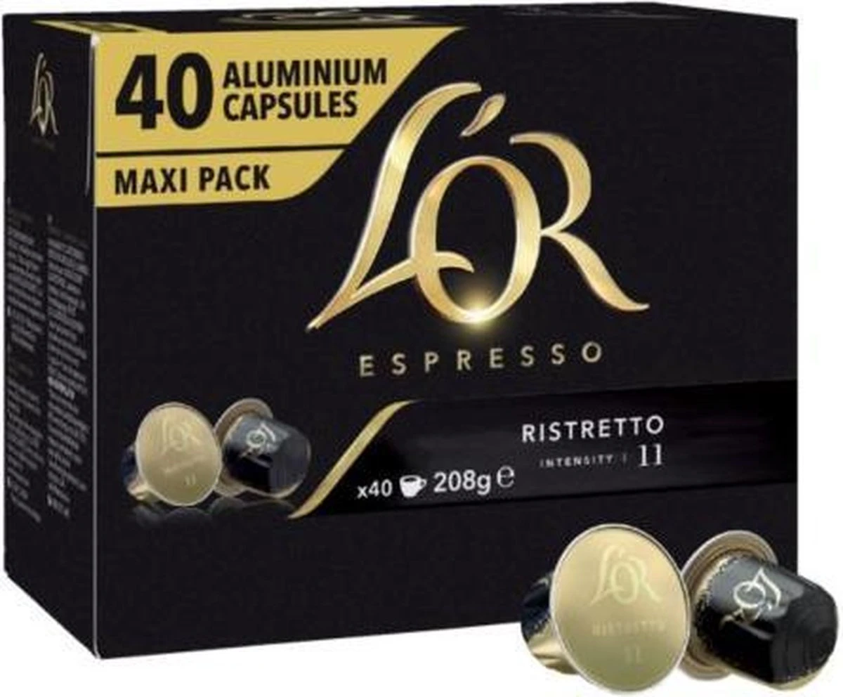 L'OR Espresso Ristretto 40 Stuks 1 L'OR Espresso Ristretto 40 Stuks