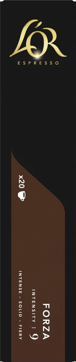 L'OR Espresso Forza Koffiecups - Intensiteit 9/12 - 10 X 20 Capsules 8 L'OR Espresso Forza Koffiecups - Intensiteit 9/12 - 10 X 20 Capsules - Afbeelding 8