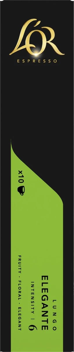 L'OR Lungo Elegante Koffiecups - Intensiteit 6/12 - 10 X 10 Capsules 3 L'OR Lungo Elegante Koffiecups - Intensiteit 6/12 - 10 X 10 Capsules - Afbeelding 3