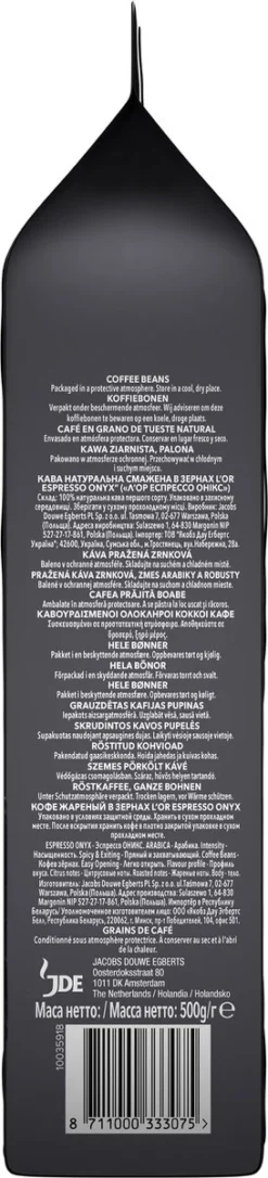 L'OR Espresso Onyx Koffiebonen (12) - 4 X 500 Gram 14 L'OR Espresso Onyx Koffiebonen (12) - 4 X 500 Gram -Koffie Korting Winkel 273x1200