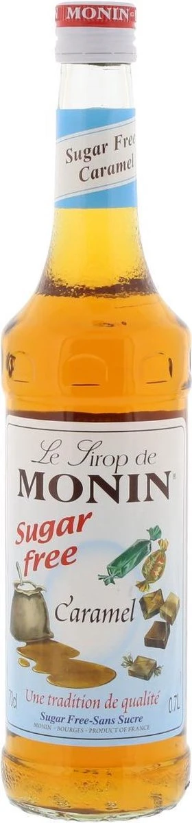 Monin Koffiesiroop Karamel Suikervrij - 70 Cl 1 Monin Koffiesiroop Karamel Suikervrij - 70 Cl