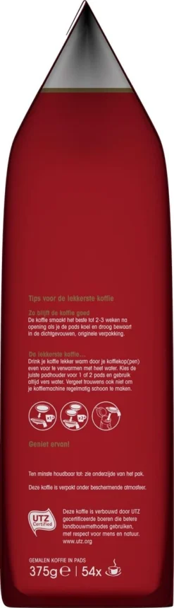 Douwe Egberts Aroma Rood Koffiepads - 4 X 54 Pads 11 Douwe Egberts Aroma Rood Koffiepads - 4 X 54 Pads -Koffie Korting Winkel 345x1200