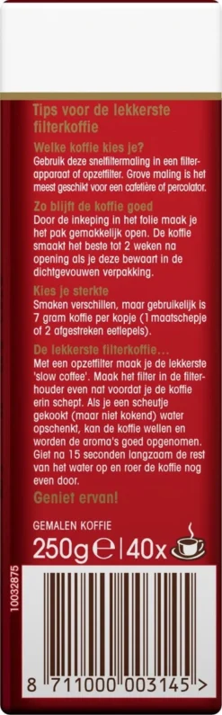 Douwe Egberts Aroma Rood Filterkoffie - 24 X 250 Gram 10 Douwe Egberts Aroma Rood Filterkoffie - 24 X 250 Gram -Koffie Korting Winkel 373x1200