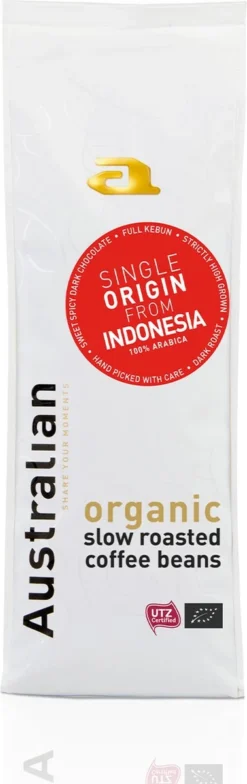 Australian Single Origin Gayo Koffiebonen - 4 X 750 Gram - UTZ Organic