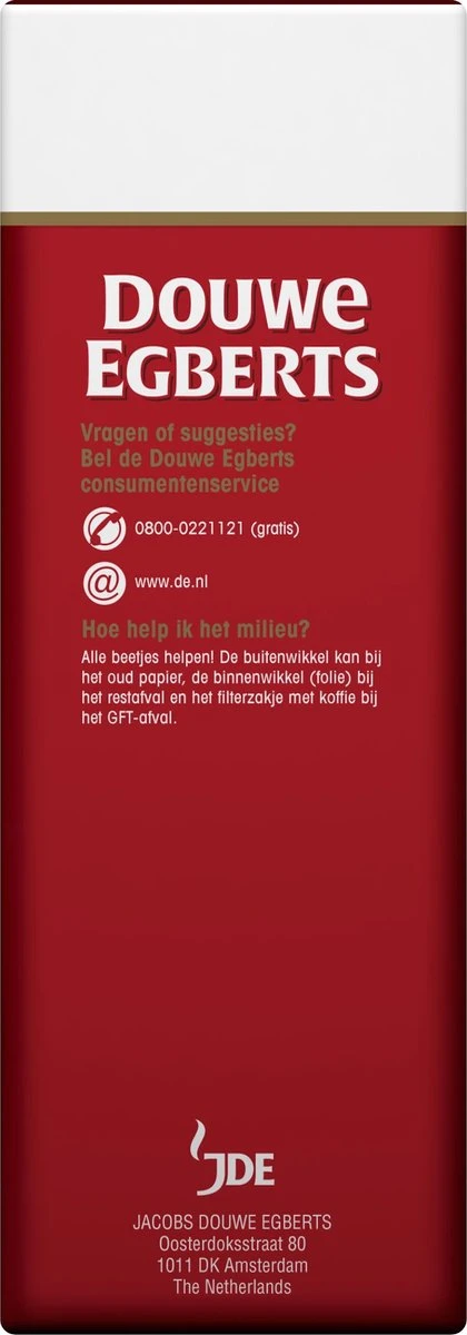Douwe Egberts Aroma Rood Donker Filterkoffie - 6 X 500 Gram 3 Douwe Egberts Aroma Rood Donker Filterkoffie - 6 X 500 Gram - Afbeelding 3