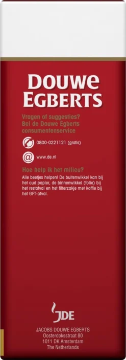 Douwe Egberts Aroma Rood Grove Maling Filterkoffie - 6 X 500 Gram 11 Douwe Egberts Aroma Rood Grove Maling Filterkoffie - 6 X 500 Gram -Koffie Korting Winkel 421x1200 1