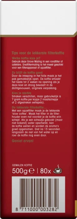 Douwe Egberts Aroma Rood Grove Maling Filterkoffie - 6 X 500 Gram 10 Douwe Egberts Aroma Rood Grove Maling Filterkoffie - 6 X 500 Gram -Koffie Korting Winkel 421x1200