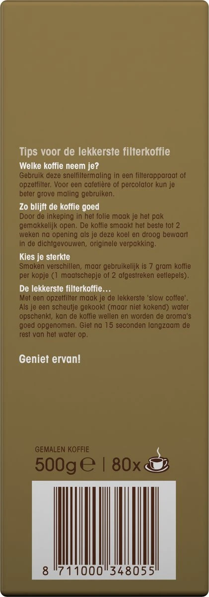 Douwe Egberts Excellent Filterkoffie - 6 X 500 Gram 3 Douwe Egberts Excellent Filterkoffie - 6 X 500 Gram - Afbeelding 3