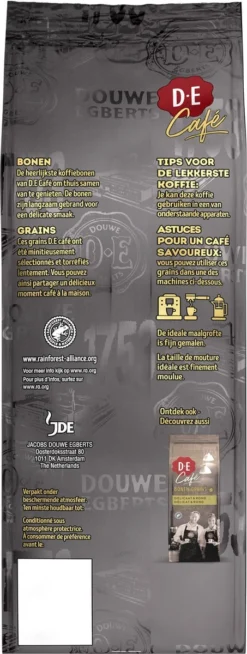 Douwe Egberts D.E Café Espresso Koffiebonen - Intensiteit 7/9 - 4 X 500 Gram 11 Douwe Egberts D.E Café Espresso Koffiebonen - Intensiteit 7/9 - 4 X 500 Gram -Koffie Korting Winkel 453x1200 13