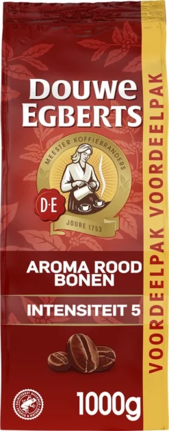 Douwe Egberts Aroma Rood Koffiebonen - 4 X 1000 Gram - Extra Grote Verpakking 11 Douwe Egberts Aroma Rood Koffiebonen - 4 X 1000 Gram - Extra Grote Verpakking -Koffie Korting Winkel 472x1200