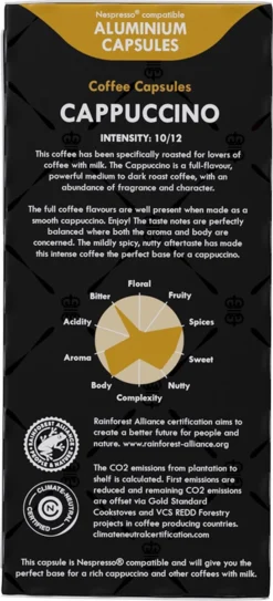 Gran Maestro Italiano - Cappuccino - Koffiecups - Nespresso Compatibel Capsules - Intense Smaak - 6 X 20 Cups 7 Gran Maestro Italiano - Cappuccino - Koffiecups - Nespresso Compatibel Capsules - Intense Smaak - 6 X 20 Cups -Koffie Korting Winkel 546x1200