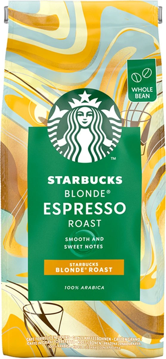 Starbucks Blonde® Espresso Roast - Koffiebonen - 200 Gram 1 Starbucks Blonde® Espresso Roast - Koffiebonen - 200 Gram