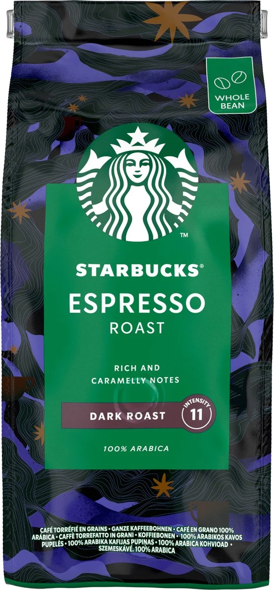 Starbucks Espresso Dark Roast Koffiebonen - 4 Zakken à 450 Gram 2 Starbucks Espresso Dark Roast Koffiebonen - 4 Zakken à 450 Gram - Afbeelding 2