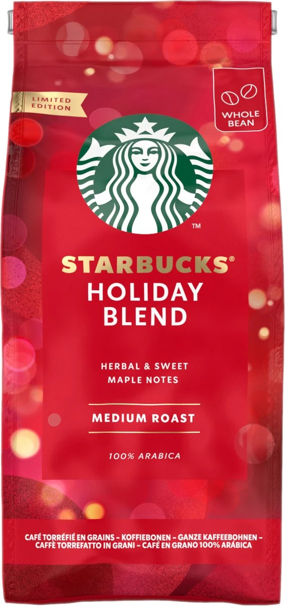 Starbucks Holiday Blend Medium Roast Koffie - Koffiebonen 190g 1 Starbucks Holiday Blend Medium Roast Koffie - Koffiebonen 190g