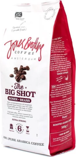 Jones Brothers Coffee The Big Shot Koffiebonen - 6 X 500 Gram 11 Jones Brothers Coffee The Big Shot Koffiebonen - 6 X 500 Gram -Koffie Korting Winkel 586x1200