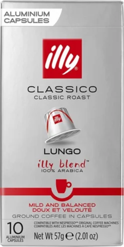 Illy Lungo Classico Koffiecups - Intensiteit 5/9 - 10 X 10 Capsules 7 Illy Lungo Classico Koffiecups - Intensiteit 5/9 - 10 X 10 Capsules -Koffie Korting Winkel 601x1200