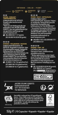 L'OR Espresso Forza Koffiecups - Intensiteit 9/12 - 10 X 10 Capsules 12 L'OR Espresso Forza Koffiecups - Intensiteit 9/12 - 10 X 10 Capsules -Koffie Korting Winkel 606x1200 7