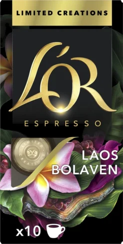 L'OR Espresso Limited Creations Laos Bolaven Koffiecups - Intensiteit 7/12 - 10 X 10 Capsules 6 L'OR Espresso Limited Creations Laos Bolaven Koffiecups - Intensiteit 7/12 - 10 X 10 Capsules -Koffie Korting Winkel 606x1200 9