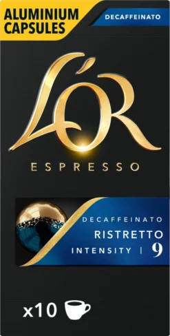 L'OR Espresso Ristretto Decaffeinato - Intensiteit 9/12 - 10 X 10 Capsules 19 L'OR Espresso Ristretto Decaffeinato - Intensiteit 9/12 - 10 X 10 Capsules -Koffie Korting Winkel 607x1200 6