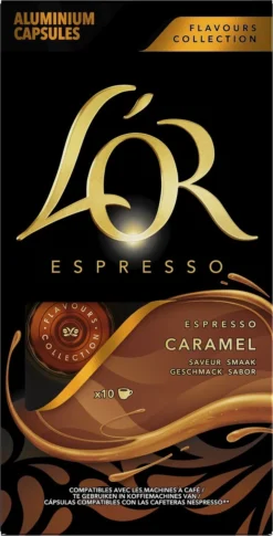 L'OR Espresso Caramel Koffiecups - 10 X 10 Capsules 8 L'OR Espresso Caramel Koffiecups - 10 X 10 Capsules -Koffie Korting Winkel 611x1200 1