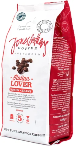 Jones Brothers Coffee Koffiebonen Italian Lover – 6 X 500 Gram 11 Jones Brothers Coffee Koffiebonen Italian Lover – 6 X 500 Gram -Koffie Korting Winkel 627x1200 2