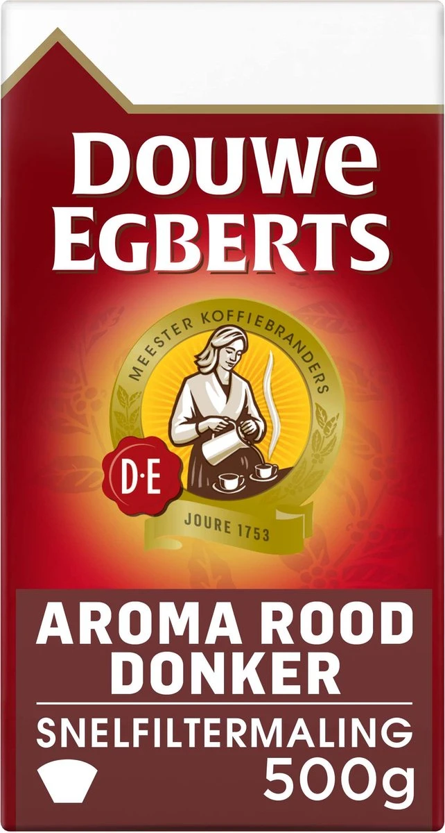 Douwe Egberts Aroma Rood Donker Filterkoffie - 6 X 500 Gram 8 Douwe Egberts Aroma Rood Donker Filterkoffie - 6 X 500 Gram - Afbeelding 8