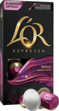 L'OR Espresso Origins India (10) - 10 X 10 Koffiecups 9 L'OR Espresso Origins India (10) - 10 X 10 Koffiecups -Koffie Korting Winkel 647x1200