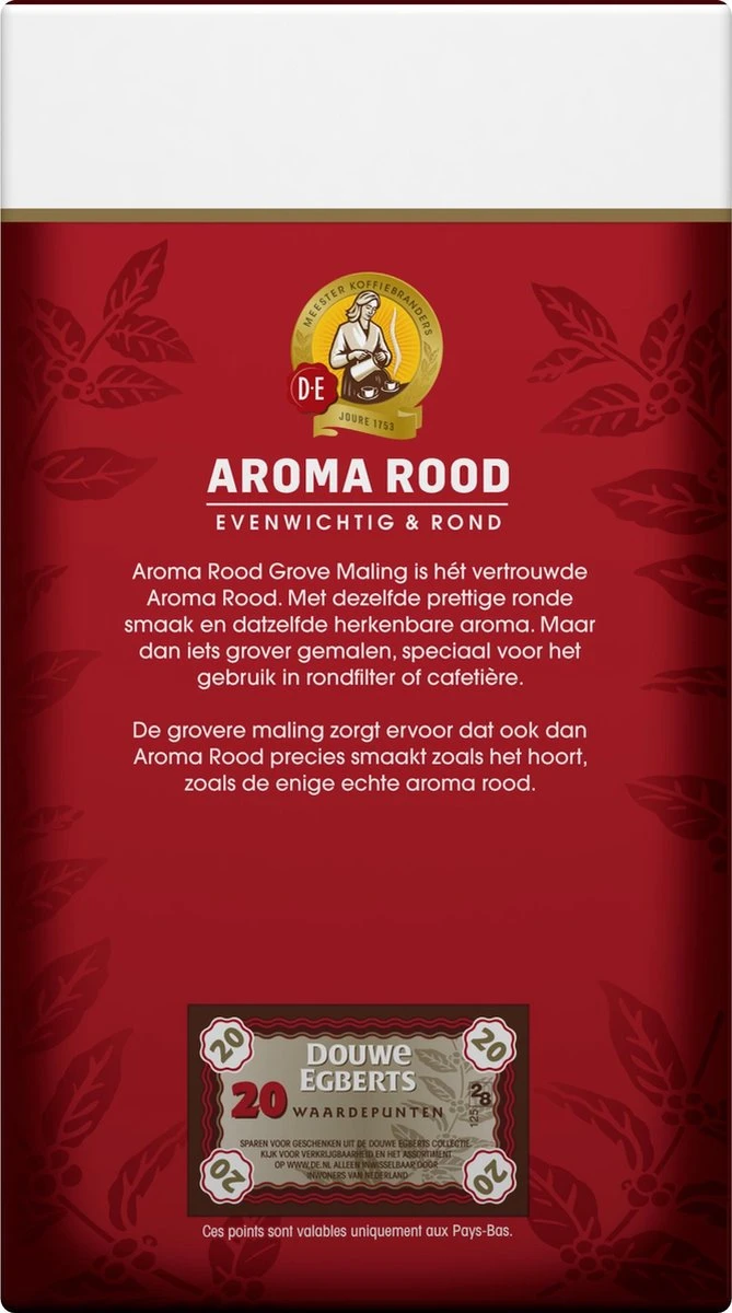 Douwe Egberts Aroma Rood Grove Maling Filterkoffie - 6 X 500 Gram 2 Douwe Egberts Aroma Rood Grove Maling Filterkoffie - 6 X 500 Gram - Afbeelding 2