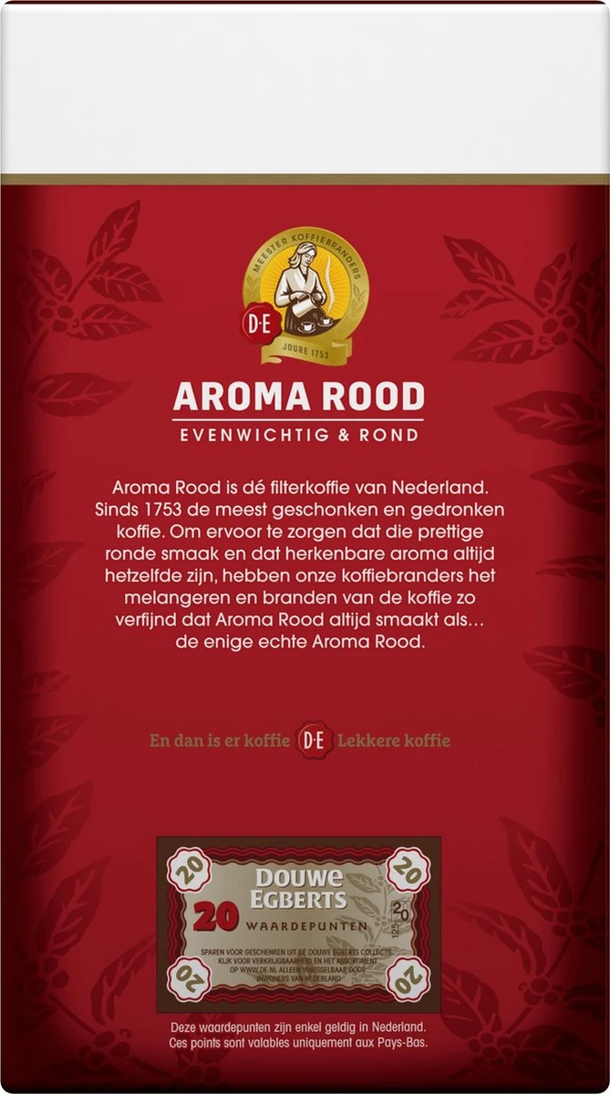 Douwe Egberts Aroma Rood Filterkoffie - 15 X 500 Gram 2 Douwe Egberts Aroma Rood Filterkoffie - 15 X 500 Gram - Afbeelding 2