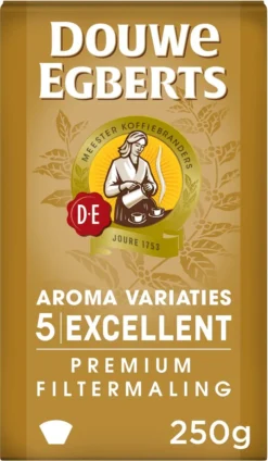 Douwe Egberts Excellent - Filterkoffie - 12 X 250 Gram 14 Douwe Egberts Excellent - Filterkoffie - 12 X 250 Gram -Koffie Korting Winkel 699x1200 1