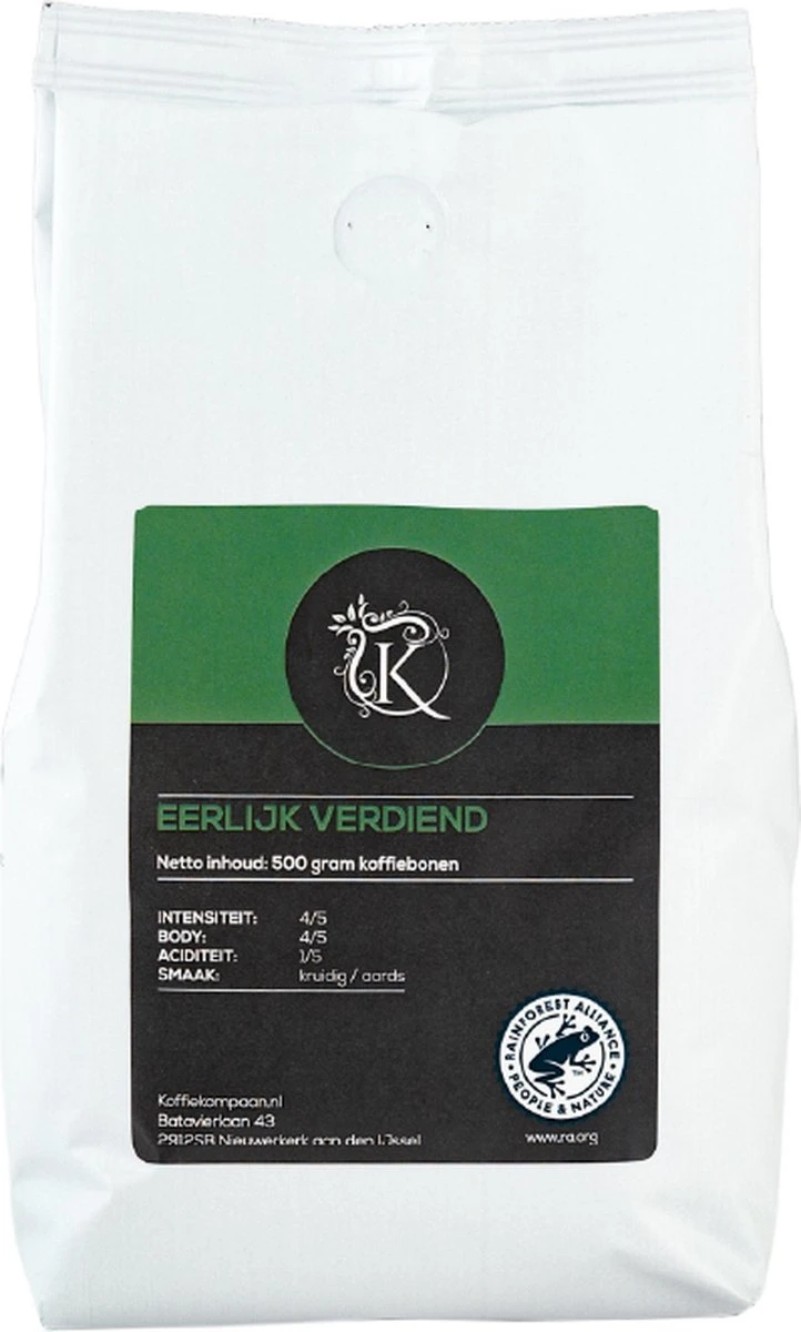 Koffiekompaan Proefpakket Blends Koffiebonen - 4X500 Gram 4 Koffiekompaan Proefpakket Blends Koffiebonen - 4X500 Gram - Afbeelding 4