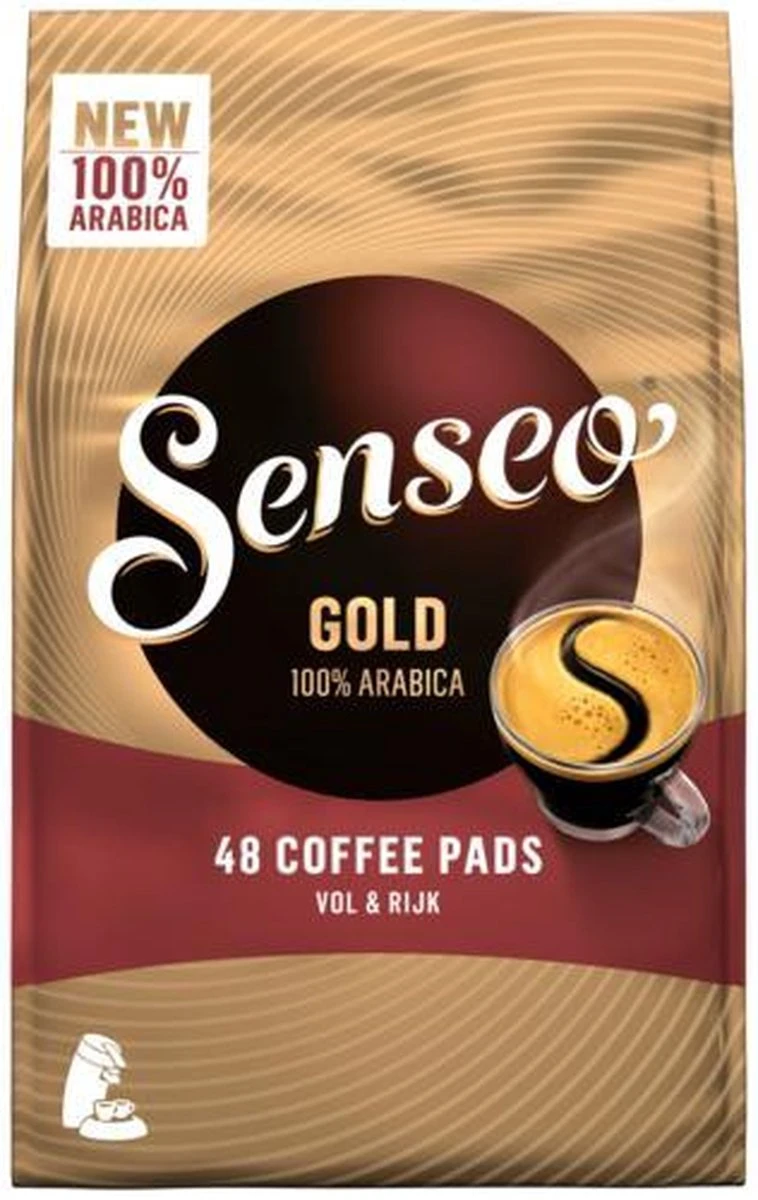 Senseo Gold Koffiepads 10 X 48 Stuks 2 Senseo Gold Koffiepads 10 X 48 Stuks - Afbeelding 2