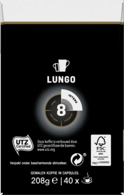 Douwe Egberts Lungo Intens (8) - 5 X 40 Koffiecups 19 Douwe Egberts Lungo Intens (8) - 5 X 40 Koffiecups -Koffie Korting Winkel 765x1200 1