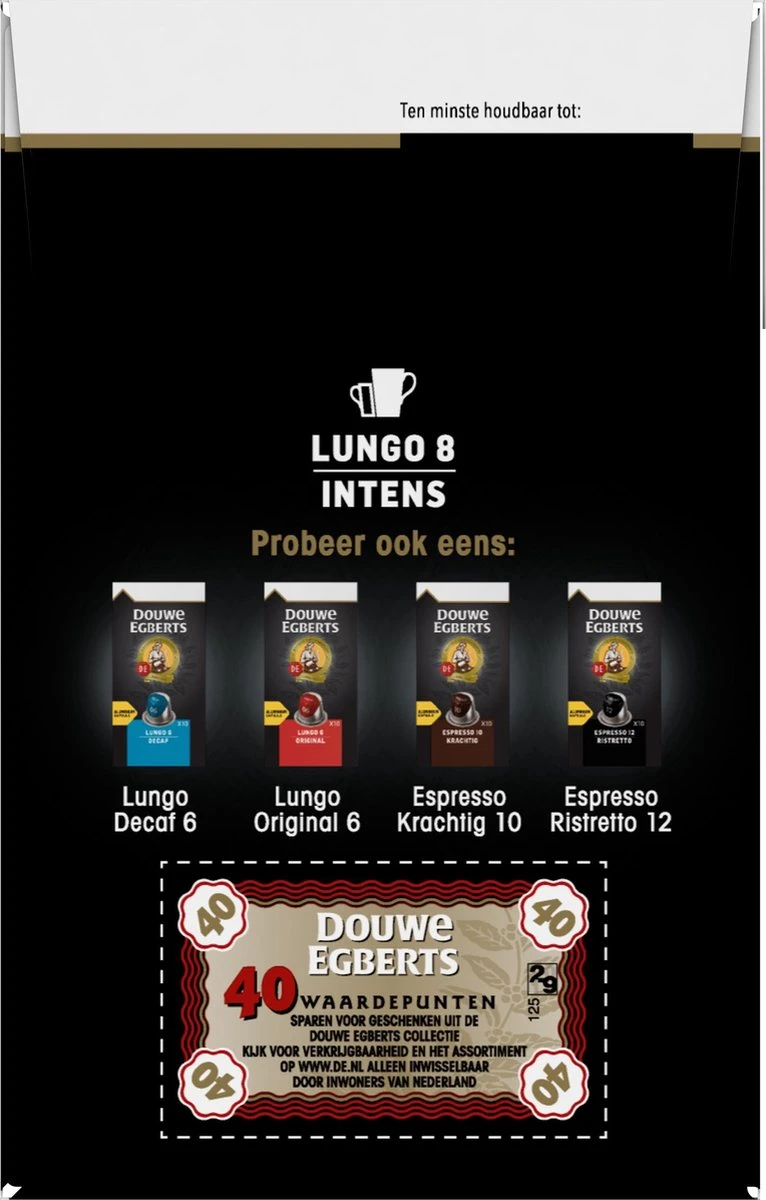 Douwe Egberts Lungo Intens (8) - 5 X 40 Koffiecups 8 Douwe Egberts Lungo Intens (8) - 5 X 40 Koffiecups - Afbeelding 8