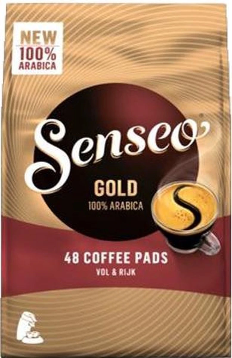 Senseo Gold Koffiepads 10 X 48 Stuks 1 Senseo Gold Koffiepads 10 X 48 Stuks