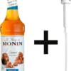 Monin Caramel Suikervrij 70cl Koffiesiroop Met Doseer Pompje