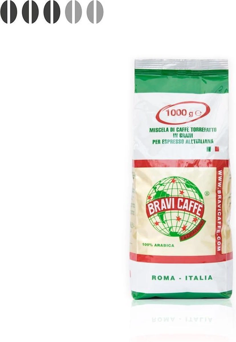 Bravi Caffe 100% Arabica Koffiebonen - 1 Kg 2 Bravi Caffe 100% Arabica Koffiebonen - 1 Kg - Afbeelding 2