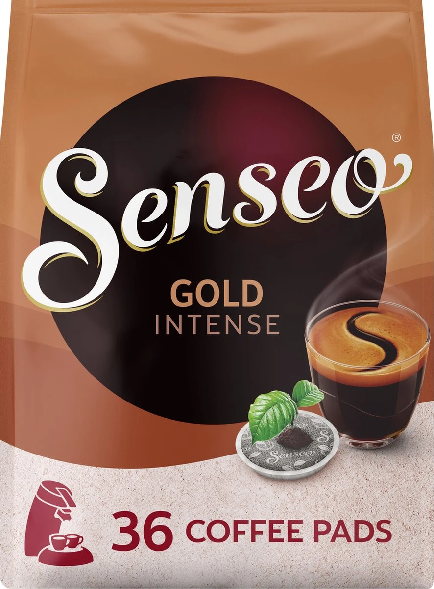 Senseo Gold Intense Koffiepads - 7/9 Intensiteit - 4 X 36 Pads 8 Senseo Gold Intense Koffiepads - 7/9 Intensiteit - 4 X 36 Pads - Afbeelding 8