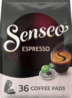 Senseo Espresso Koffiepads - 9/9 Intensiteit - 10 X 36 Pads 16 Senseo Espresso Koffiepads - 9/9 Intensiteit - 10 X 36 Pads -Koffie Korting Winkel 887x1200